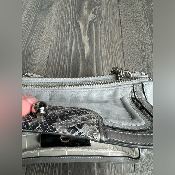 Coach Kristen Willow Leather Shoulder Bag in Gray - Picture 7 of 14